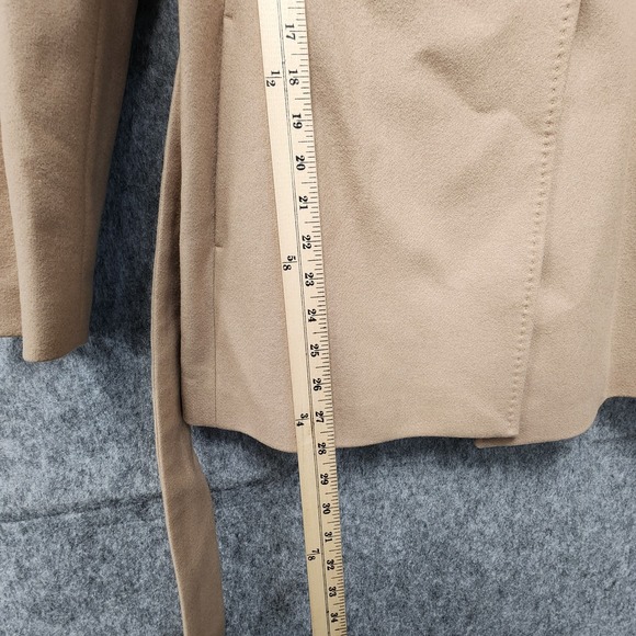 TED BAKER Wool Cashmere Blend‎ Rytaa Wrap Coat Womens Size 1 Natural NEW w/ Tag - Picture 11 of 11